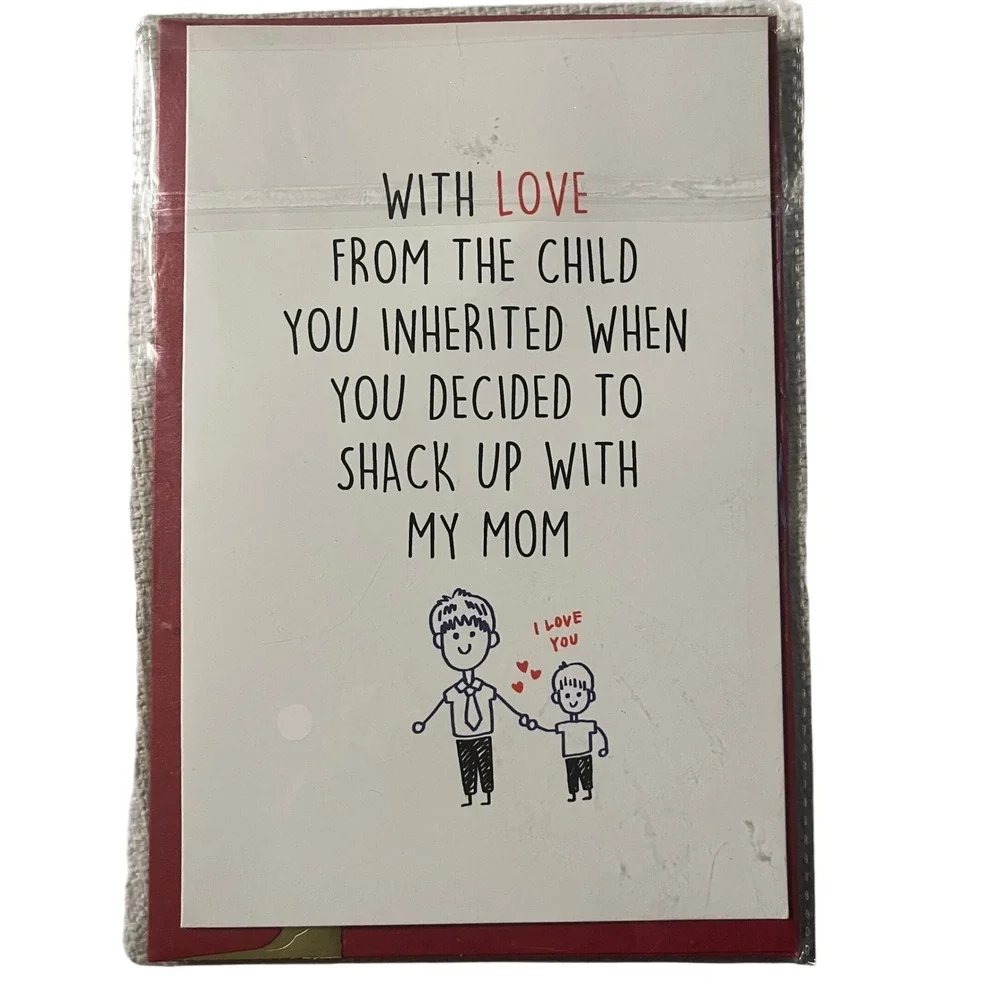 Funny Father's Day Card From Adopted Child Stepson Stepdad Gift - Picture 1 of 1